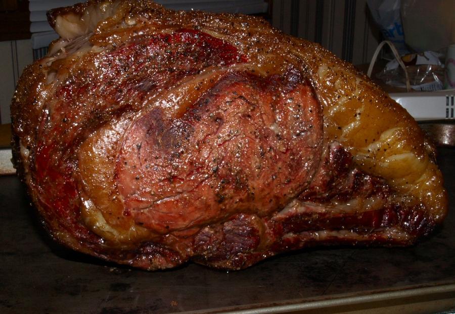 Prime rib out of smoker 11-20-2010.jpg