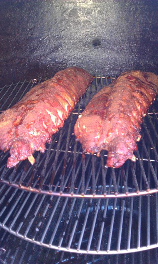 Ribs done on the smoker.jpg