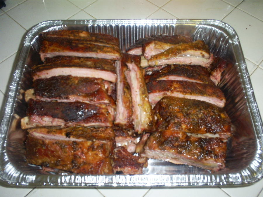 Ribs sliced up.JPG