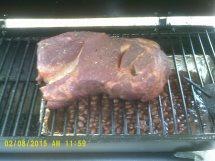 Shoulder BB on smoker about an hour into smoke.jpg