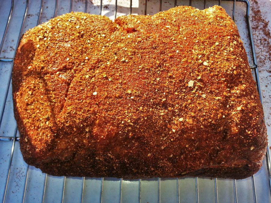 Smoked Pork Butt III 1- going in the smoker.jpg