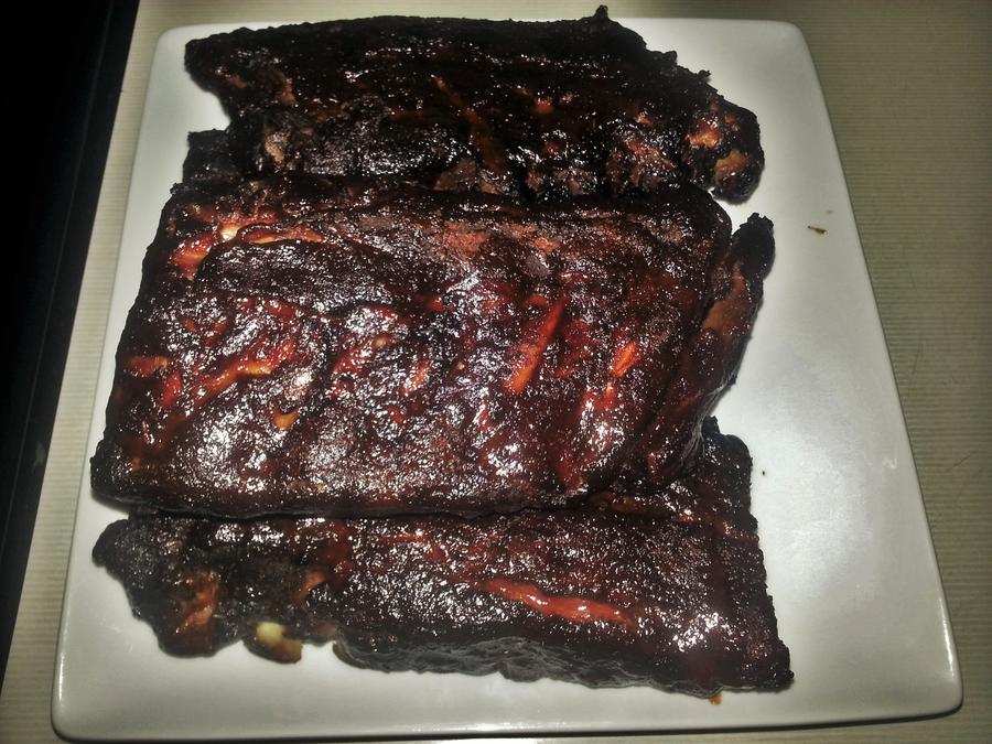 Smoked Ribs- Aug 2017  2- just coming out.jpg