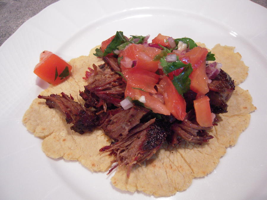 Smoked Short Ribs Homemade Tortilla and Salsa.JPG