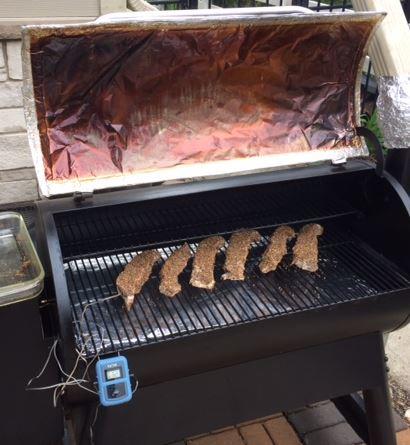 Smoker with short ribs.JPG