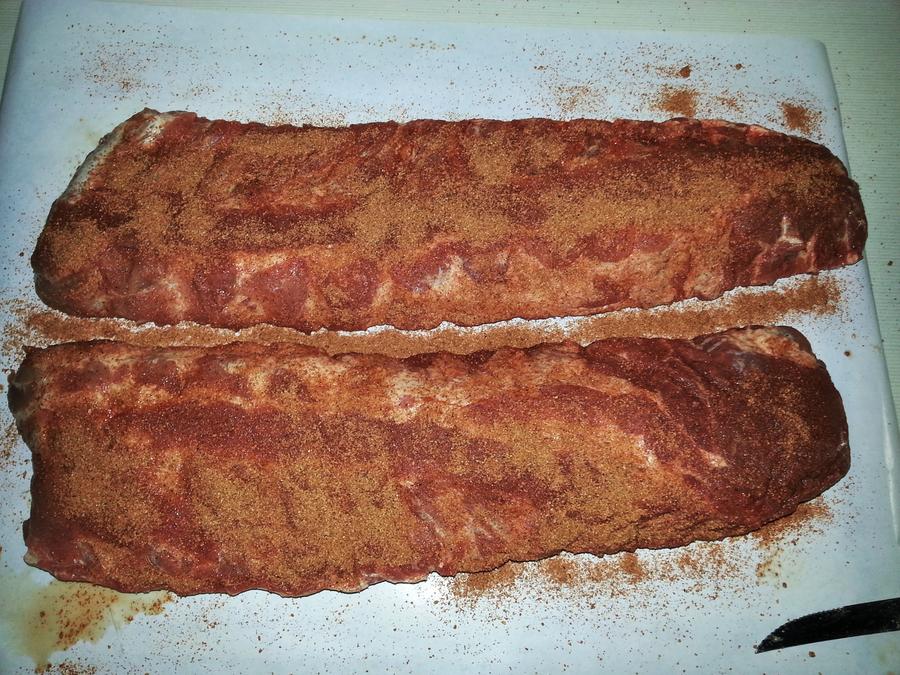 Spicy Honey Smoked Ribs 4- rubbed.jpg