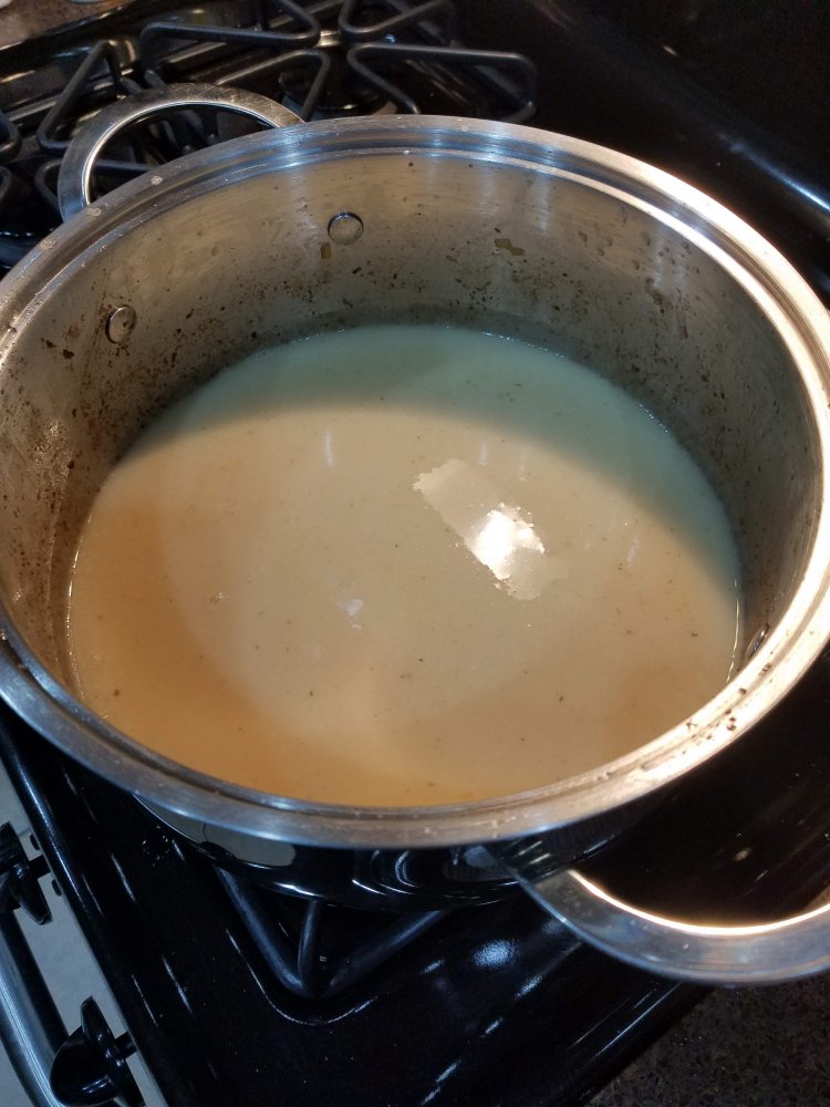 Stock and Milk added