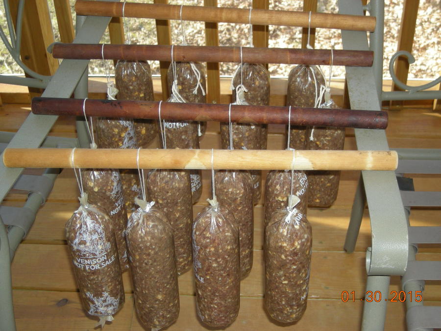 tazzy and deer salami 1-31-15 008.JPG