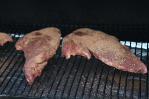 Tritips on the smoker.JPG