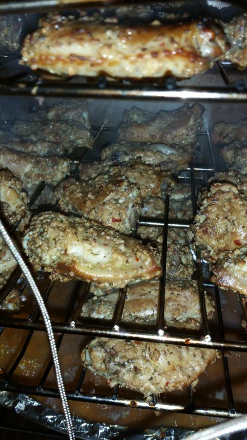 wings in the smoker 20151231.jpg